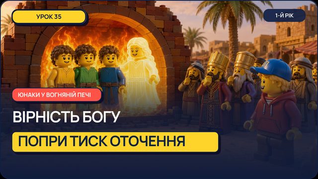 Урок 35 — Юнаки у Вогняній Печі